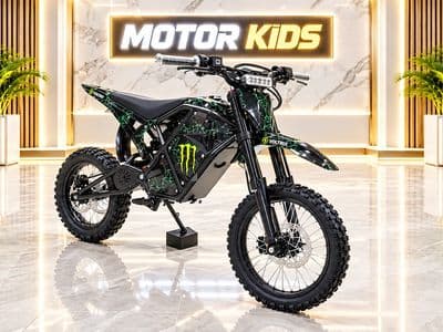 אופנוע שטח חשמלי VOLTRIX 72V בצבע ירוק-שחור, צילום 2