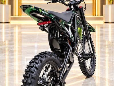 אופנוע שטח חשמלי VOLTRIX 72V בצבע ירוק-שחור, צילום 6