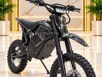 אופנוע שטח חשמלי VOLTRIX 72V בצבע צהוב-שחור, צילום 12