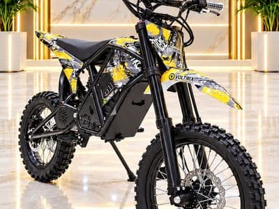 אופנוע שטח חשמלי VOLTRIX 72V בצבע שחור, צילום 15