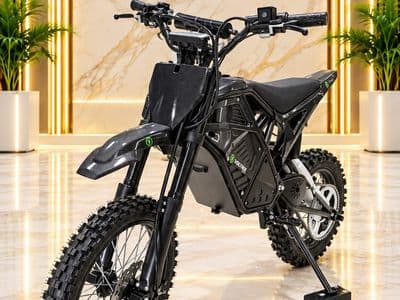 אופנוע שטח חשמלי VOLTRIX 72V בצבע שחור, צילום 16