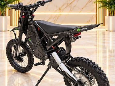 אופנוע שטח חשמלי VOLTRIX 72V בצבע שחור, צילום 19