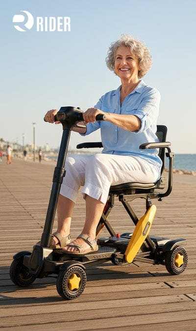 RIDER W-01 קלנועית חשמלית מתקפלת עם שלט – תמונה 6